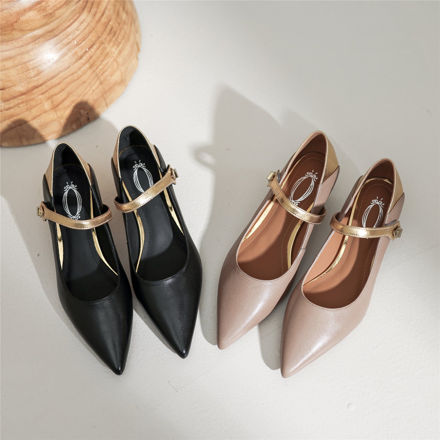 TinaCus Women's Genuine Leather Handmade Assorted Colors Pointed Toe Mid Heel Pumps Shoes