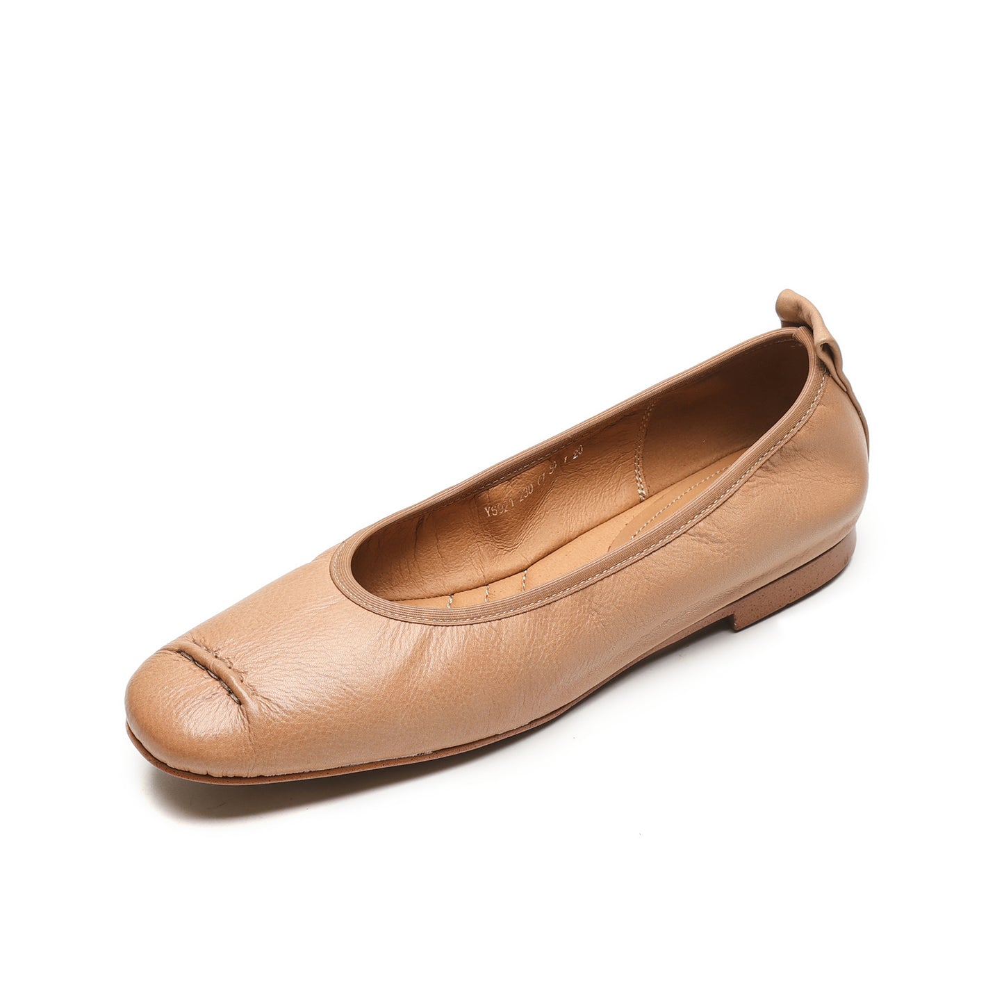 TinaCus Genuine Leather Handmade Women's Slip On Flat Shoes