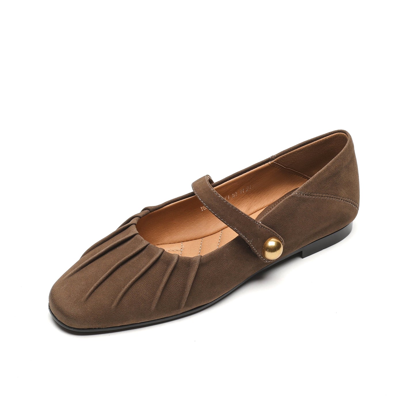 TinaCus Leather Handmade Women's Mary Jane Style Flat Shoes