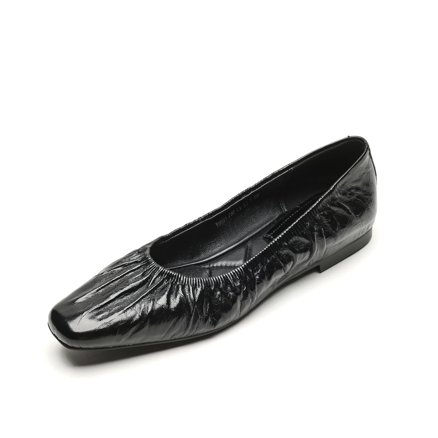 TinaCus Women's Genuine Leather Handmade Ruffle Slip On Flat Shoes