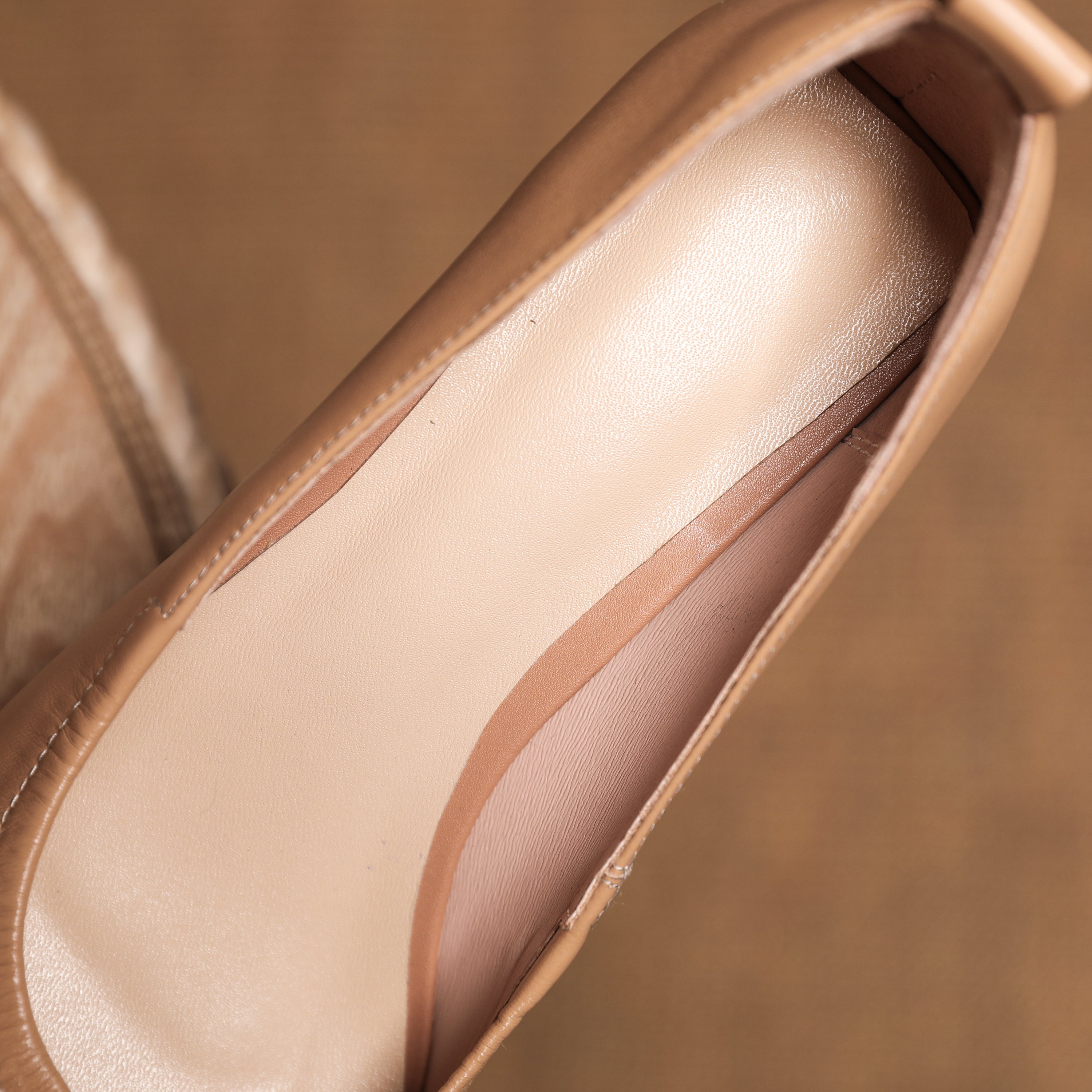 TinaCus Women's Genuine Leather Pointed Toe Handmade Stiletto Low Heel